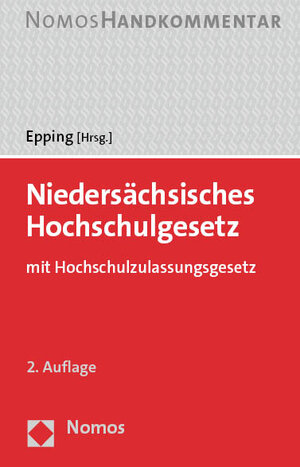 Buchcover Niedersächsisches Hochschulgesetz  | EAN 9783756002313 | ISBN 3-7560-0231-4 | ISBN 978-3-7560-0231-3