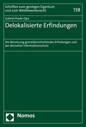 Buchcover Delokalisierte Erfindungen | Gabriel Prado Ojea | EAN 9783756005970 | ISBN 3-7560-0597-6 | ISBN 978-3-7560-0597-0