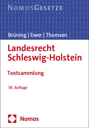 Buchcover Landesrecht Schleswig-Holstein  | EAN 9783756010493 | ISBN 3-7560-1049-X | ISBN 978-3-7560-1049-3