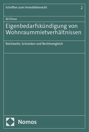 Buchcover Eigenbedarfskündigung von Wohnraummietverhältnissen | Ali Elmas | EAN 9783756015085 | ISBN 3-7560-1508-4 | ISBN 978-3-7560-1508-5