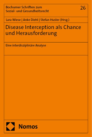 Buchcover Disease Interception als Chance und Herausforderung  | EAN 9783756016334 | ISBN 3-7560-1633-1 | ISBN 978-3-7560-1633-4