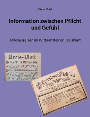 Buchcover Information zwischen Pflicht und Gefühl | Dieter Bald | EAN 9783756295180 | ISBN 3-7562-9518-4 | ISBN 978-3-7562-9518-0