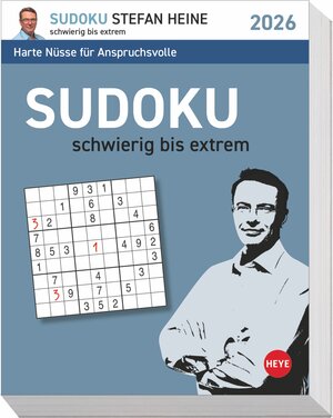 Buchcover Stefan Heine Sudoku schwierig Tagesabreißkalender 2026 | Stefan Heine | EAN 9783756413652 | ISBN 3-7564-1365-9 | ISBN 978-3-7564-1365-2