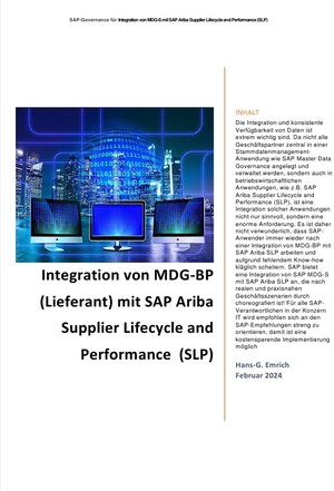 Buchcover Integration von MDG-BP (Lieferant) mit SAP Ariba Supplier Lifecycle and Performance (SLP) | Hans-Georg Emrich | EAN 9783758478000 | ISBN 3-7584-7800-6 | ISBN 978-3-7584-7800-0