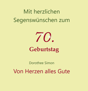 Buchcover Von Herzen alles Gute | Dorothee Simon | EAN 9783760020068 | ISBN 3-7600-2006-2 | ISBN 978-3-7600-2006-8