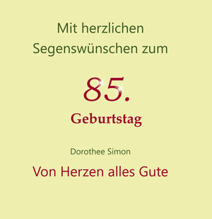 Buchcover Von Herzen alles Gute | Dorothee Simon | EAN 9783760020099 | ISBN 3-7600-2009-7 | ISBN 978-3-7600-2009-9