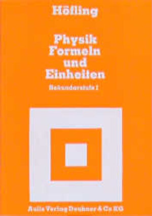 Buchcover Physik - Formeln und Einheiten | Oskar Höfling | EAN 9783761407905 | ISBN 3-7614-0790-4 | ISBN 978-3-7614-0790-5