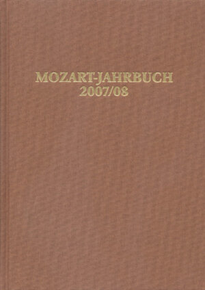Buchcover Mozart-Jahrbuch / Mozart-Jahrbuch 2007/08  | EAN 9783761821244 | ISBN 3-7618-2124-7 | ISBN 978-3-7618-2124-4