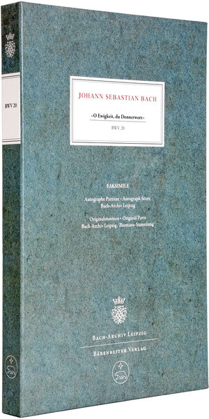 Buchcover "O Ewigkeit, du Donnerwort" BWV 20  | EAN 9783761824474 | ISBN 3-7618-2447-5 | ISBN 978-3-7618-2447-4