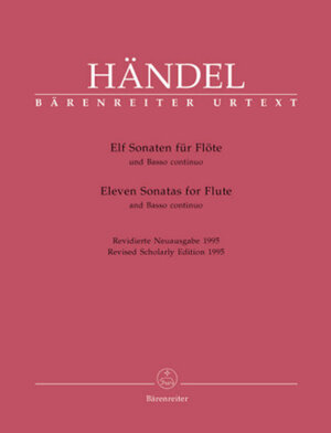 Eleven Sonatas for Flute and Figured Bass, 2 Hefte & Elf Sonaten für Flöte und Basso continuo