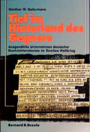 Buchcover Tief im Hinterland des Gegners | Günther W Gellermann | EAN 9783763759989 | ISBN 3-7637-5998-0 | ISBN 978-3-7637-5998-9