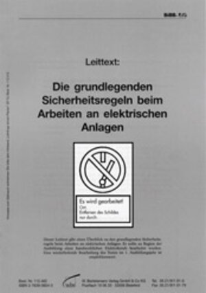 Buchcover Lehrlinge lernen Planen - Leittexte, Lernaufträge, Checklisten für... / Die grundlegenden Sicherheitsregeln beim Arbeiten an elektrischen Anlagen | Volker Hahn | EAN 9783763906048 | ISBN 3-7639-0604-5 | ISBN 978-3-7639-0604-8