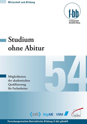 Buchcover Studium ohne Abitur  | EAN 9783763944019 | ISBN 3-7639-4401-X | ISBN 978-3-7639-4401-9