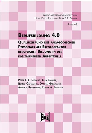Buchcover Berufsbildung 4.0 | Elmar A. Janssen | EAN 9783763967339 | ISBN 3-7639-6733-8 | ISBN 978-3-7639-6733-9