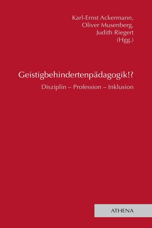 Buchcover Geistigbehindertenpädagogik!?  | EAN 9783763975174 | ISBN 3-7639-7517-9 | ISBN 978-3-7639-7517-4