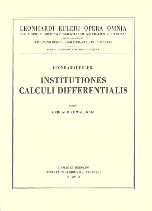 Buchcover Introductio in analysin infinitorum 1st part | Leonhard Euler | EAN 9783764314071 | ISBN 3-7643-1407-9 | ISBN 978-3-7643-1407-1