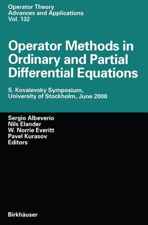 Buchcover Operator Methods in Ordinary and Partial Differential Equations  | EAN 9783764367909 | ISBN 3-7643-6790-3 | ISBN 978-3-7643-6790-9