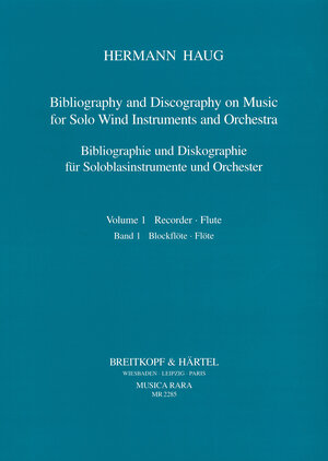 Buchcover Bibliographie und Diskographie der Musik für Soloblasinstrumente... / Bibliographie und Diskographie der Musik für Soloblasinstrumente... | Hermann Haug | EAN 9783765103780 | ISBN 3-7651-0378-0 | ISBN 978-3-7651-0378-0