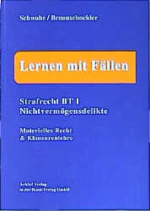 Buchcover Strafrecht BT 1 | Winfried Schwabe | EAN 9783766311696 | ISBN 3-7663-1169-7 | ISBN 978-3-7663-1169-6