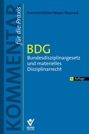Buchcover BDG | Dieter Hummel | EAN 9783766365026 | ISBN 3-7663-6502-9 | ISBN 978-3-7663-6502-6