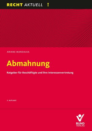 Buchcover Abmahnung | Ariane Mandalka | EAN 9783766373618 | ISBN 3-7663-7361-7 | ISBN 978-3-7663-7361-8