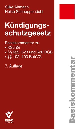 Buchcover Kündigungsschutzgesetz | Silke Altmann | EAN 9783766373977 | ISBN 3-7663-7397-8 | ISBN 978-3-7663-7397-7