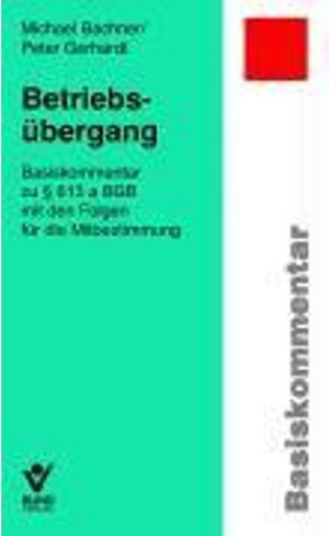 Buchcover Betriebsübergang eBook im ePUB-Format | Michael Bachner | EAN 9783766381934 | ISBN 3-7663-8193-8 | ISBN 978-3-7663-8193-4