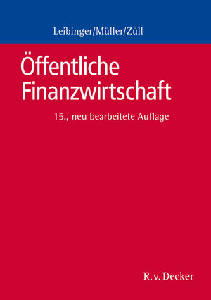 Buchcover Öffentliche Finanzwirtschaft | Bodo Leibinger | EAN 9783768505536 | ISBN 3-7685-0553-7 | ISBN 978-3-7685-0553-6