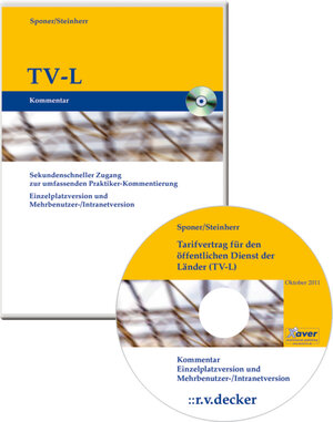 Buchcover Tarifvertrag für den öffentlichen Dienst der Länder (TV-L) | EAN 9783768576444 | ISBN 3-7685-7644-2 | ISBN 978-3-7685-7644-4