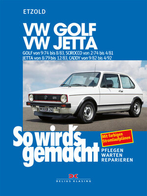 Buchcover VW Golf 9/74 bis 8/83, VW Scirocco 2/74 bis 4/81, VW Jetta 8/79 bis 12/83, VW Caddy 9/82 bis 4/92 | Rüdiger Etzold | EAN 9783768882415 | ISBN 3-7688-8241-1 | ISBN 978-3-7688-8241-5