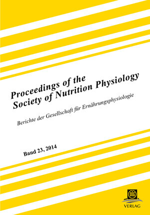 Buchcover Proceedings of the Society of Nutrition Physiology Band 23 | EAN 9783769041071 | ISBN 3-7690-4107-0 | ISBN 978-3-7690-4107-1