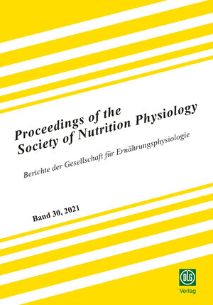 Buchcover Proceedings of the Society of Nutrition Physiology Band 30  | EAN 9783769041149 | ISBN 3-7690-4114-3 | ISBN 978-3-7690-4114-9