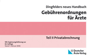 Buchcover Dingfelders neues Handbuch Gebührenordnungen für Ärzte  | EAN 9783769132823 | ISBN 3-7691-3282-3 | ISBN 978-3-7691-3282-3