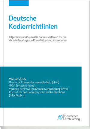 Buchcover Deutsche Kodierrichtlinien Version 2025  | EAN 9783769138443 | ISBN 3-7691-3844-9 | ISBN 978-3-7691-3844-3