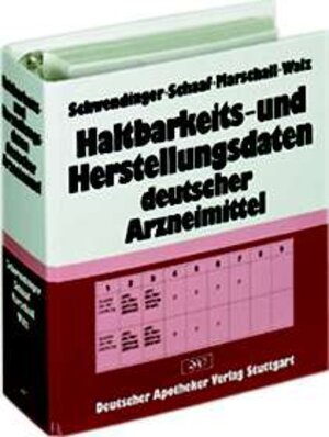 Buchcover Haltbarkeits- und Herstellungsdaten deutscher Arzneimittel | Joachim Schwendinger | EAN 9783769233377 | ISBN 3-7692-3337-9 | ISBN 978-3-7692-3337-7
