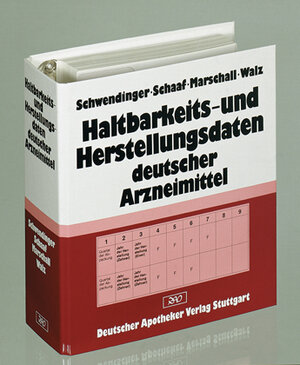 Buchcover Haltbarkeits- und Herstellungsdaten deutscher Arzneimittel | Joachim Schwendinger | EAN 9783769252750 | ISBN 3-7692-5275-6 | ISBN 978-3-7692-5275-0