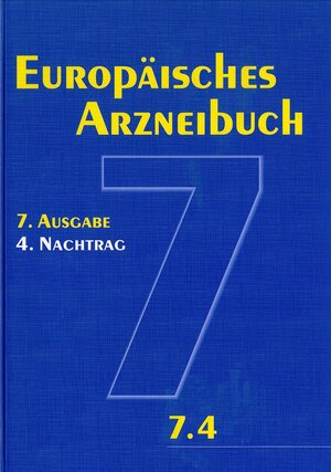 Buchcover Europäisches Arzneibuch 7. Ausgabe, 4. Nachtrag (Ph.Eur. 7.4) | EAN 9783769258752 | ISBN 3-7692-5875-4 | ISBN 978-3-7692-5875-2
