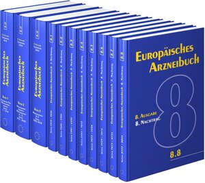 Buchcover Europäisches Arzneibuch 8. Ausgabe, Grundwerk 2014 inkl. 1. bis 8. Nachtrag  | EAN 9783769268959 | ISBN 3-7692-6895-4 | ISBN 978-3-7692-6895-9