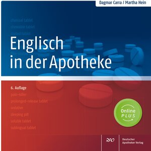 Buchcover Englisch in der Apotheke | Dagmar Carra | EAN 9783769275384 | ISBN 3-7692-7538-1 | ISBN 978-3-7692-7538-4