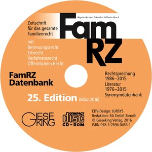 Buchcover FamRZ Datenbank  | EAN 9783769404531 | ISBN 3-7694-0453-X | ISBN 978-3-7694-0453-1