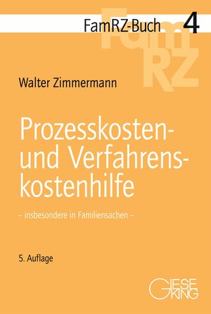Buchcover Prozesskosten- und Verfahrenskostenhilfe | Walter Zimmermann | EAN 9783769411621 | ISBN 3-7694-1162-5 | ISBN 978-3-7694-1162-1