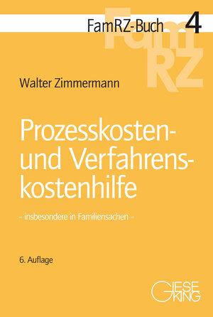 Buchcover Prozesskosten- und Verfahrenskostenhilfe | Walter Zimmermann | EAN 9783769412413 | ISBN 3-7694-1241-9 | ISBN 978-3-7694-1241-3
