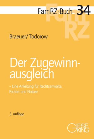 Buchcover Der Zugewinnausgleich | Max Braeuer | EAN 9783769412642 | ISBN 3-7694-1264-8 | ISBN 978-3-7694-1264-2