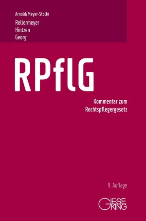 Buchcover RPflG | Egon Arnold | EAN 9783769412673 | ISBN 3-7694-1267-2 | ISBN 978-3-7694-1267-3