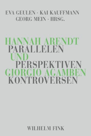 Buchcover Hannah Arendt und Giorgio Agamben  | EAN 9783770545292 | ISBN 3-7705-4529-X | ISBN 978-3-7705-4529-2