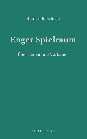 Buchcover Enger Spielraum | Hannes Böhringer | EAN 9783770549665 | ISBN 3-7705-4966-X | ISBN 978-3-7705-4966-5