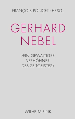 Buchcover Gerhard Nebel  | EAN 9783770552870 | ISBN 3-7705-5287-3 | ISBN 978-3-7705-5287-0