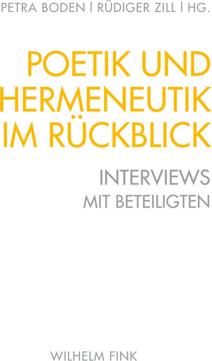 Buchcover Poetik und Hermeneutik im Rückblick  | EAN 9783770561155 | ISBN 3-7705-6115-5 | ISBN 978-3-7705-6115-5