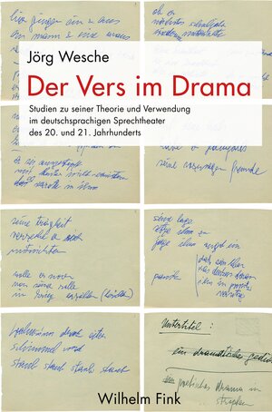 Buchcover Der Vers im Drama | Jörg Wesche | EAN 9783770562336 | ISBN 3-7705-6233-X | ISBN 978-3-7705-6233-6
