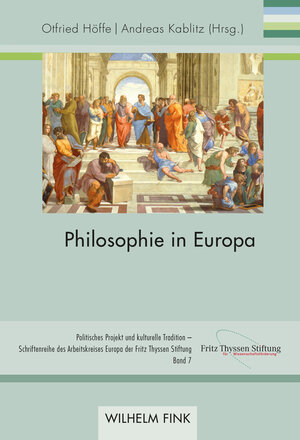 Buchcover Philosophie in Europa  | EAN 9783770563180 | ISBN 3-7705-6318-2 | ISBN 978-3-7705-6318-0